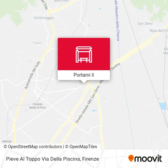 Mappa Pieve Al Toppo Via Della Piscina