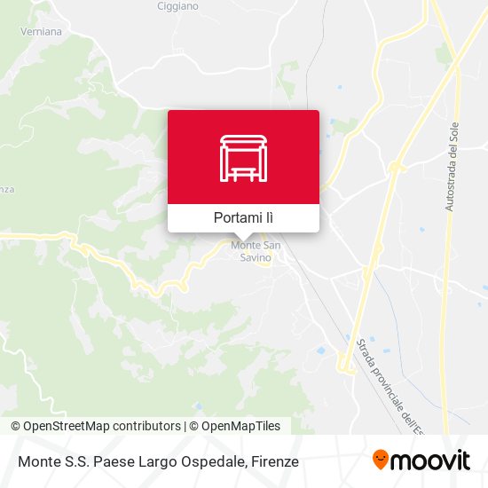 Mappa Monte S.S. Paese Largo Ospedale
