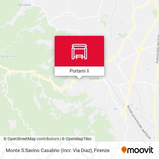 Mappa Monte S.Savino Casalino (Incr. Via Diaz)