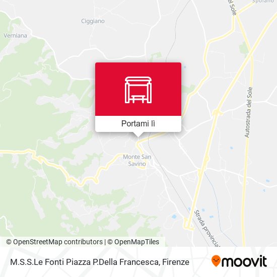 Mappa M.S.S.Le Fonti Piazza P.Della Francesca