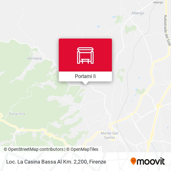 Mappa Loc. La Casina Bassa Al Km. 2,200