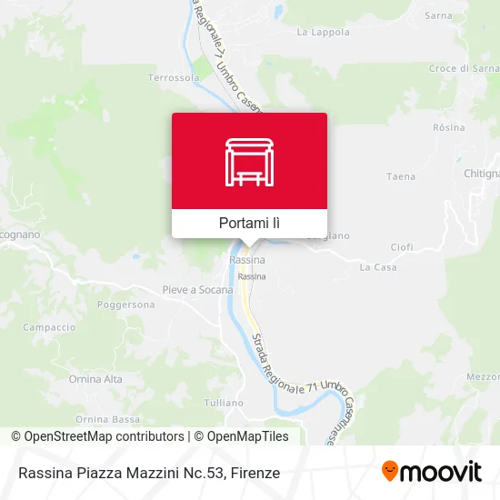 Mappa Rassina Piazza Mazzini Nc.53