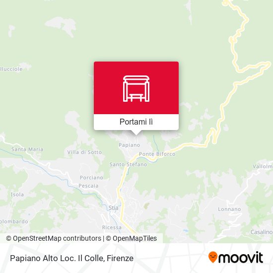 Mappa Papiano Alto Loc. Il Colle