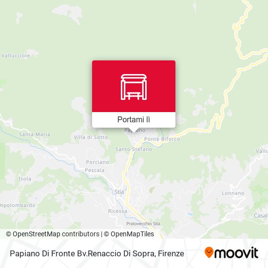 Mappa Papiano Di Fronte Bv.Renaccio Di Sopra