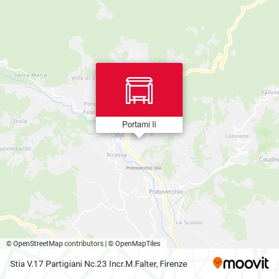 Mappa Stia V.17 Partigiani Nc.23 Incr.M.Falter