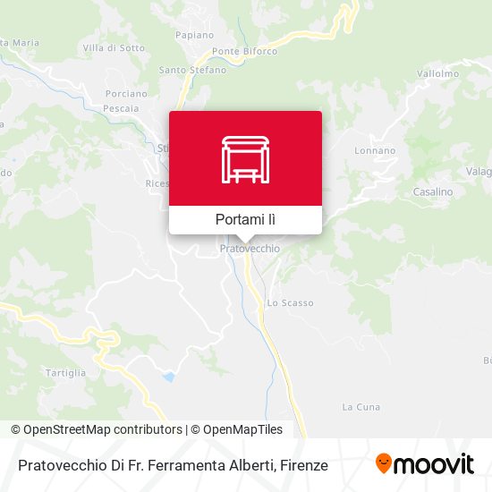 Mappa Pratovecchio Di Fr. Ferramenta Alberti