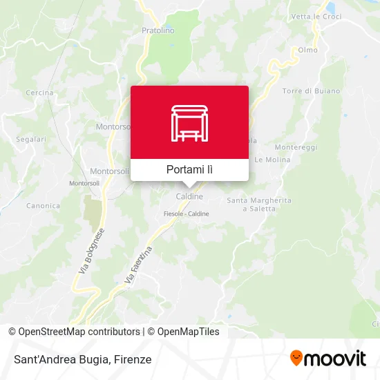 Mappa Sant'Andrea Bugia