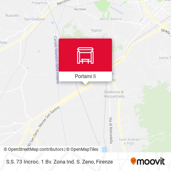 Mappa S.S. 73 Incroc. 1 Bv. Zona Ind. S. Zeno