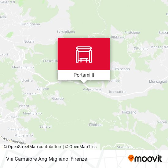 Mappa Via Camaiore Ang.Migliano