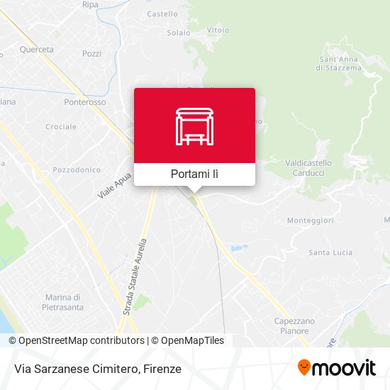 Mappa Via Sarzanese Cimitero