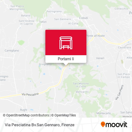 Mappa Via Pesciatina Bv.San Gennaro