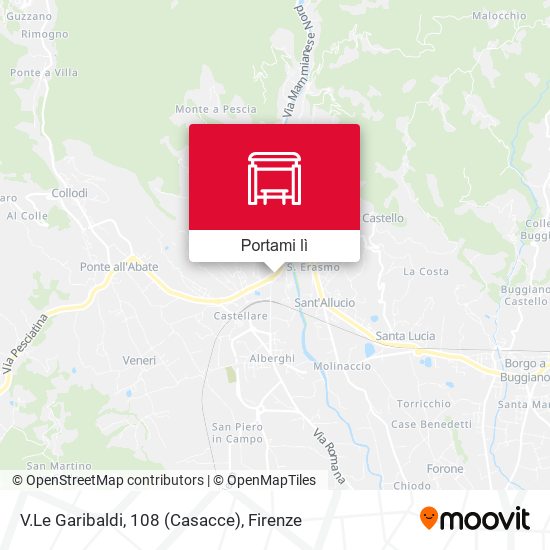 Mappa V.Le Garibaldi, 108 (Casacce)