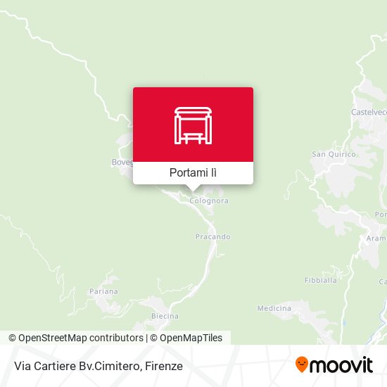 Mappa Via Cartiere Bv.Cimitero