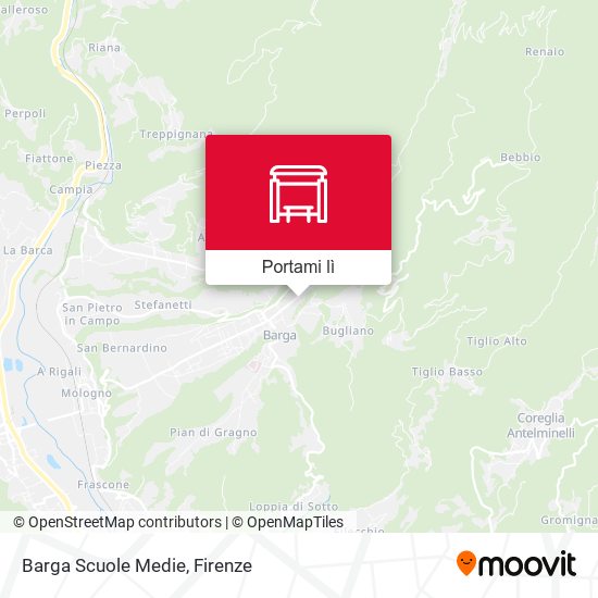 Mappa Barga Scuole Medie