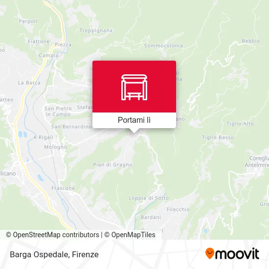 Mappa Barga Ospedale