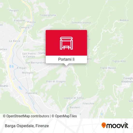 Mappa Barga Ospedale