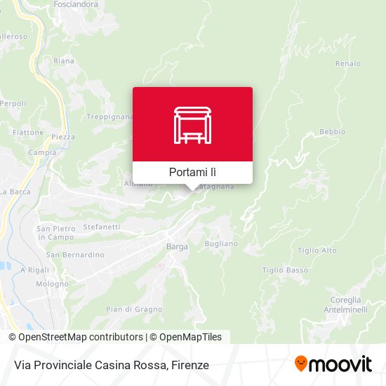 Mappa Via Provinciale Casina Rossa