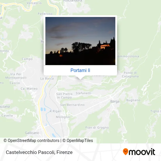 Mappa Castelvecchio Pascoli