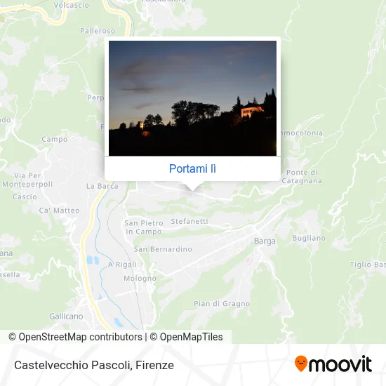 Mappa Castelvecchio Pascoli