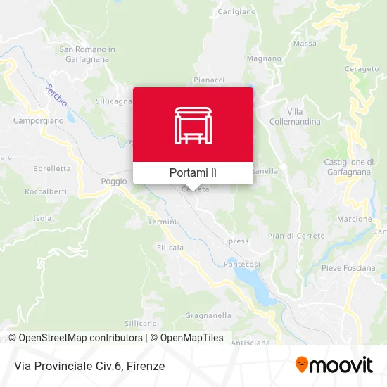 Mappa Via Provinciale Civ.6