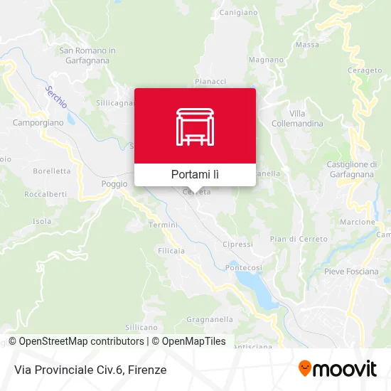Mappa Via Provinciale Civ.6