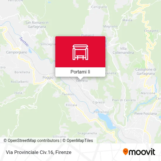 Mappa Via Provinciale Civ.16