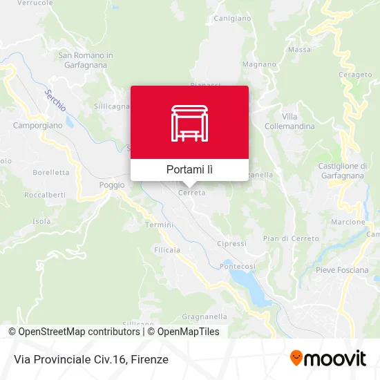 Mappa Via Provinciale Civ.16