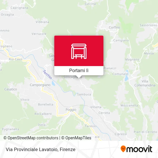 Mappa Via Provinciale Lavatoio