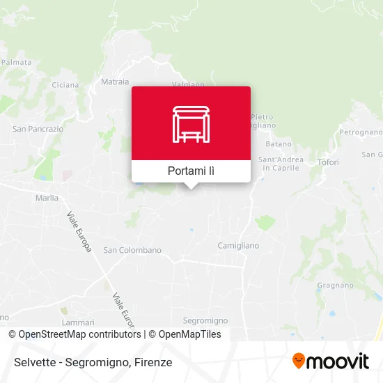 Mappa Selvette - Segromigno