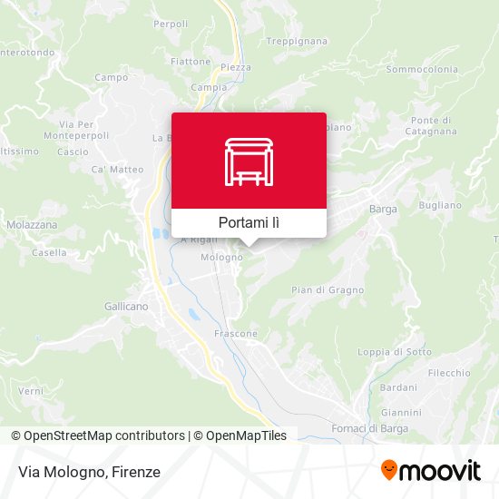 Mappa Via Mologno