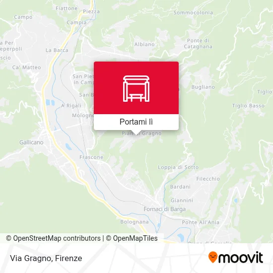 Mappa Via Gragno