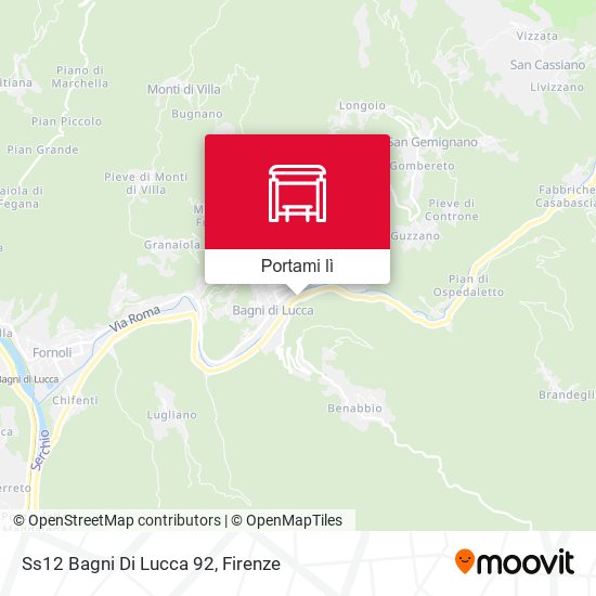 Mappa Ss12 Bagni Di Lucca 92