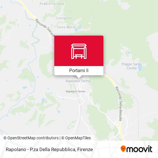 Mappa Rapolano - P.za Della Repubblica