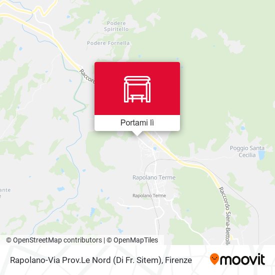 Mappa Rapolano-Via Prov.Le Nord (Di Fr. Sitem)