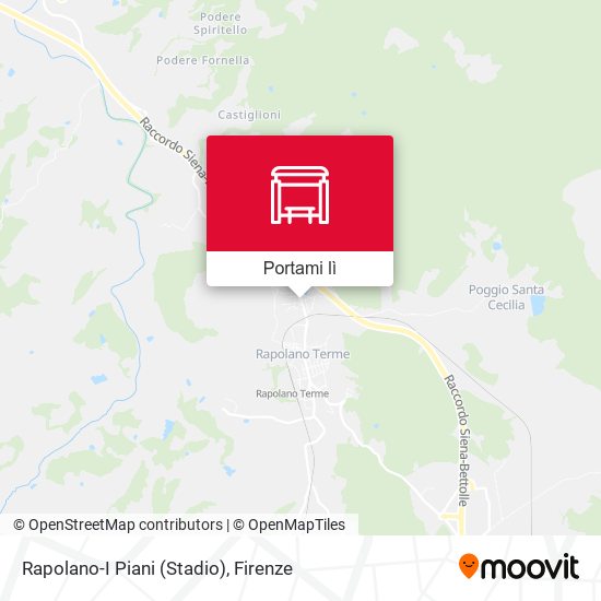 Mappa Rapolano-I Piani (Stadio)