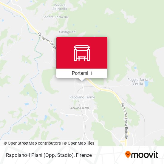 Mappa Rapolano-I Piani (Opp. Stadio)