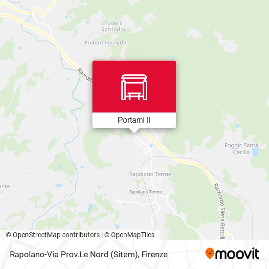 Mappa Rapolano-Via Prov.Le Nord (Sitem)