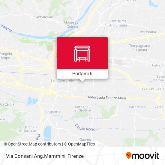 Mappa Via Consani Ang.Mammini