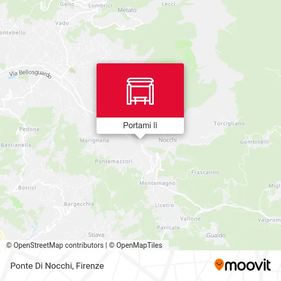 Mappa Ponte Di Nocchi