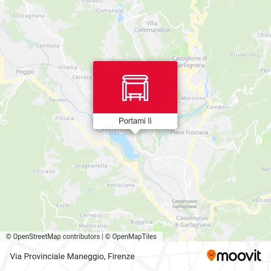 Mappa Via Provinciale Maneggio