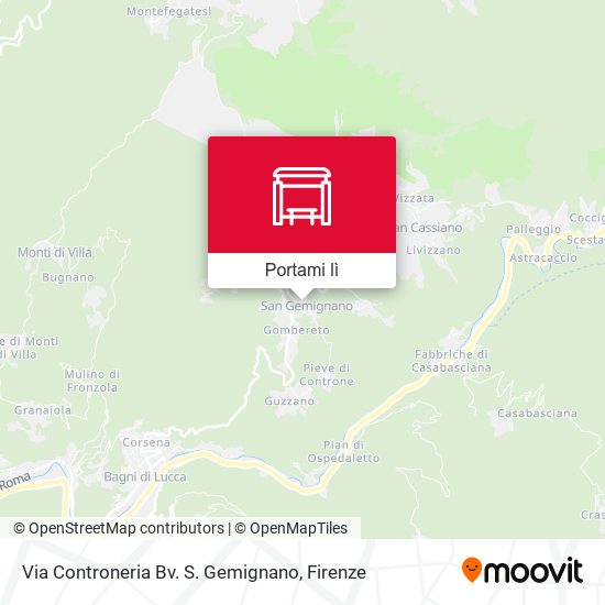 Mappa Via Controneria Bv. S. Gemignano
