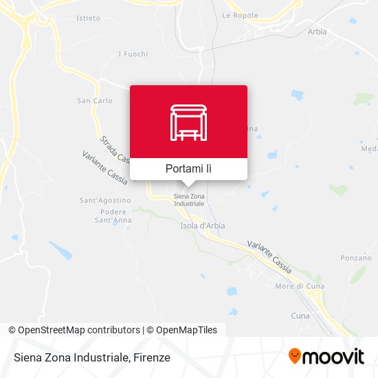 Mappa Siena Zona Industriale