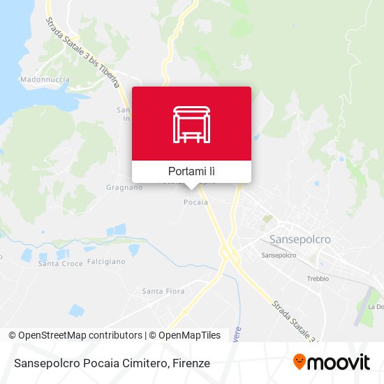 Mappa Sansepolcro Pocaia Cimitero