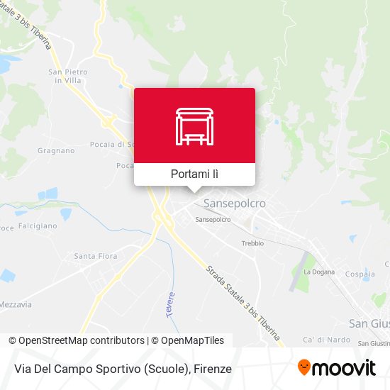 Mappa Via Del Campo Sportivo (Scuole)