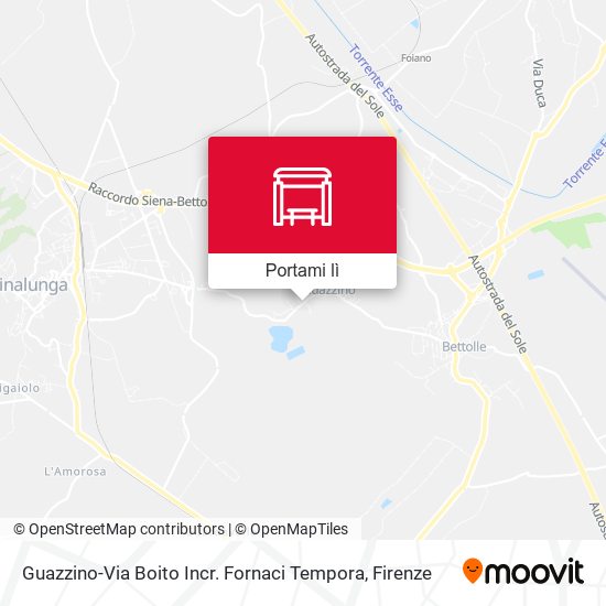Mappa Guazzino-Via Boito Incr. Fornaci Tempora