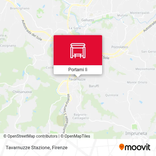 Mappa Tavarnuzze Stazione