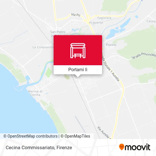 Mappa Cecina Commissariato