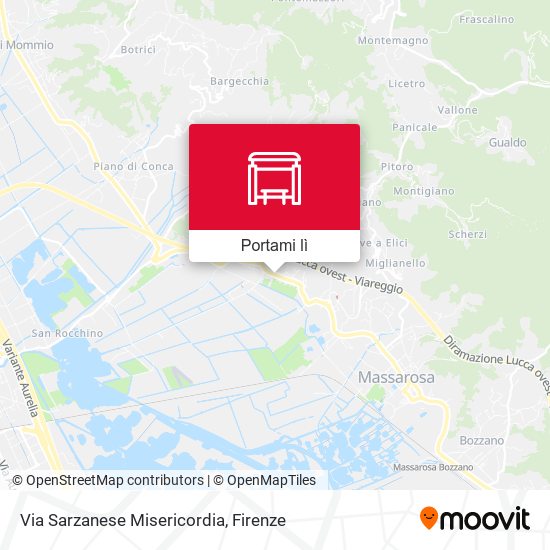 Mappa Via Sarzanese Misericordia