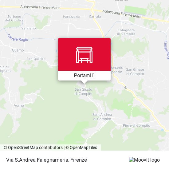 Mappa Via S.Andrea Falegnameria