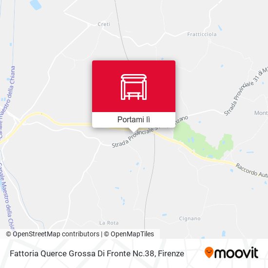 Mappa Fattoria Querce Grossa Di Fronte Nc.38